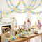 3 Pcs 49 ft Tinsel Garland Decorations Metallic Festooning Garland Glittering Sparkling for Mardi Gras Party Carnival Indoor Outdoor Hanging (Pastel Pink, Blue, Yellow, Easter)